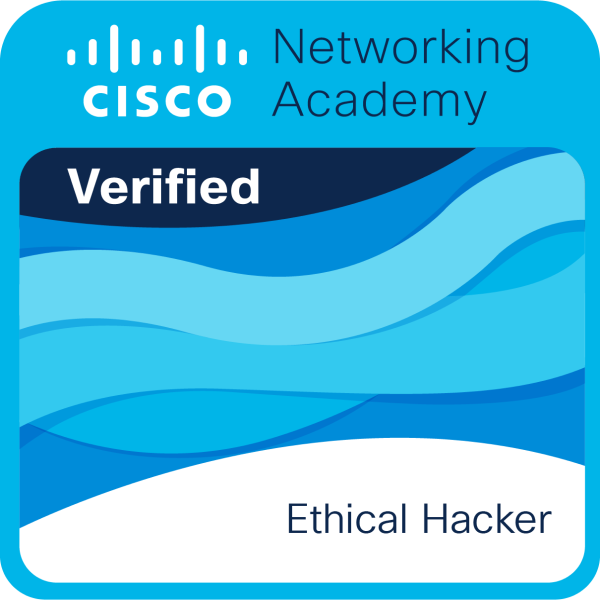 Badge Credly — Ethical Hacker, délivré par Cisco
