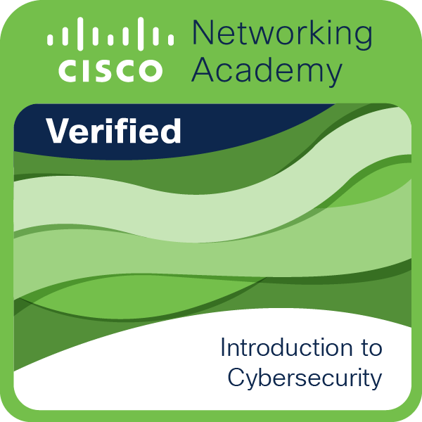 Badge Credly — Introduction to Cybersecurity, délivré par Cisco